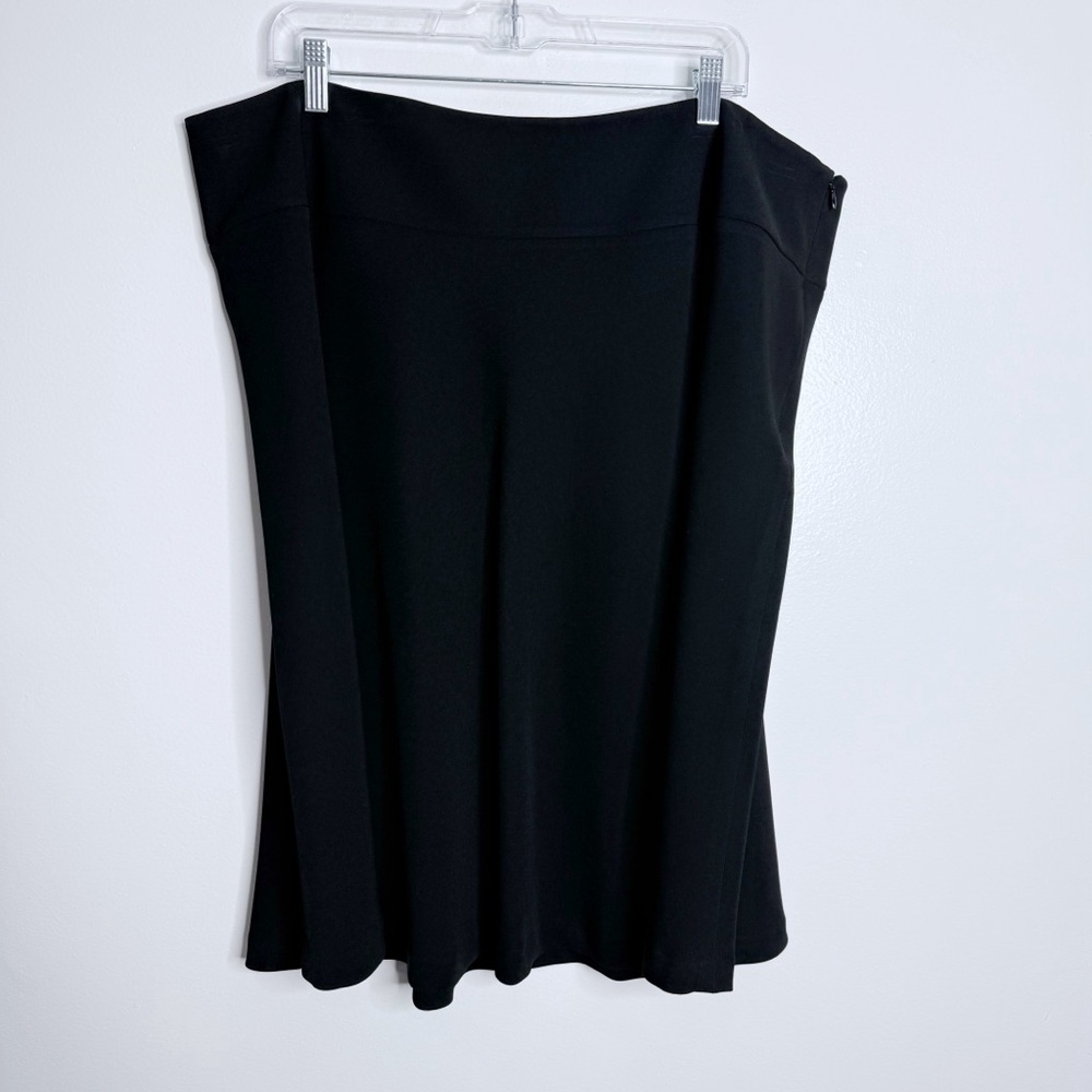 Calvin Klein Women’s Black Dress Skirt With Side‎ Zip 20W Career Wear Office